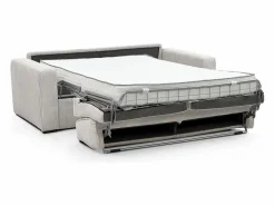 Vente-unique Sofá cama Express convertible en pana , cama de láminas de 160 cm, 16 cm de grosor, MONDOVI
