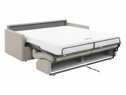 Vente-unique Sofá cama exprés de 2 plazas de tela color gris CALIFE