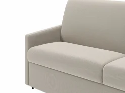 Vente-unique Sofá cama exprés de 2 plazas de tela color gris CALIFE