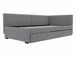 Merax Sofá cama extraíble - 90 x 200 cm + 90 x 190 cm - con cabecero - terciopelo -