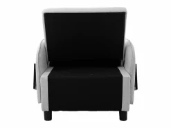 Clearance Sofá cama individual extraíble multifuncional: con función de cama, sillón y sillón, sofá cama ajustable en tres posiciones, mesas de té plegables Gris