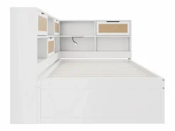 Hauss Spole Sofá cama infantil y madera 90x200cm con cajones, múltiples espacios de almacenaje y puerto de carga (sin colchón)