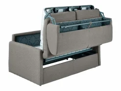 Hot Vente-unique Sofá cama italiano 2p 18 cm tela - Color Gris CALIFE Gris claro