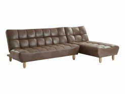 New Sofá cama modulable microfibra - marrón ESTEBAN Sofá Vintage|Sofá - 4 Plazas