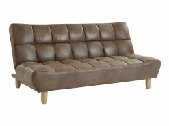 New Sofá cama modulable microfibra - marrón ESTEBAN Sofá Vintage|Sofá - 4 Plazas