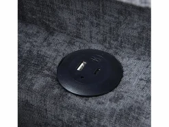 Best Sofá cama multifuncional - respaldo ajustable - reposabrazos con bandas luminosas LED - Puerto USB/Type-C - Sillón Cama