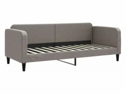 Discount Clicnbuy Sofá cama nido con cajones tela gris taupe 80x200 cm Topo