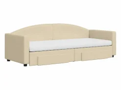 Clicnbuy Sofá cama nido con cajones tela color 80x200 cm