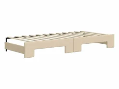 vidaxl Sofá cama nido con cajones tela color 90x200 cm