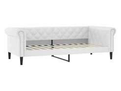 Sofá cama nido con colchón cuero sintético 90x200 cm Cama Diván|Cama Nido