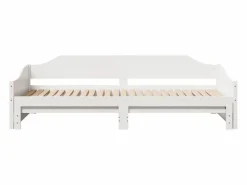 Online Clicnbuy Sofá cama nido madera maciza de pino 90x200 cm Blanco