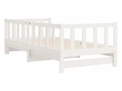 Clearance vidaxl Sofá cama nido madera maciza de pino 80x200 cm Blanco
