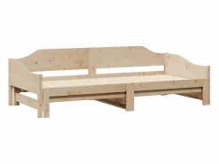 Clicnbuy Sofá cama nido madera maciza de pino 90x190 cm