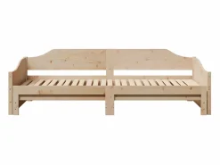 Clicnbuy Sofá cama nido madera maciza de pino 90x190 cm