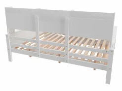 Outlet Sofá cama nido 140x200 cm - Cama nido 90x190 cm - con almacenamiento - somier de láminas - pino macizo - (colchón no incluido) Cama Nido