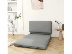 New Sofá cama plegable 3 en 1 con tejido de terciopelo, hasta 240 kg, (120x275x10 cm) Sillón Cama