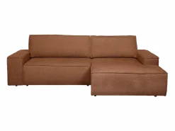 Sofá cama rinconera derecha en tela texturizada AMELIA Sofá Vintage