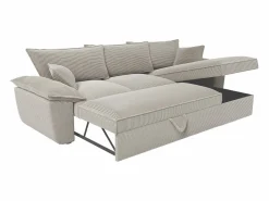 Online Sofá cama rinconera derecha de pana cerma de estilo charme francés vintage GUILLERMO Sofá Cama|Sofá Rinconera