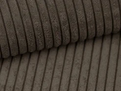 Discount Vente-unique Sofá cama rinconera derecha de pana marrón - AMELIA de Pascal Morabito Marru00f3n