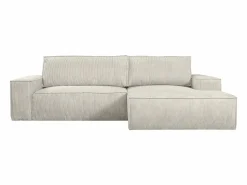 Online Vente-unique Sofá cama rinconera derecha de pana - AMELIA de Pascal Morabito Beige
