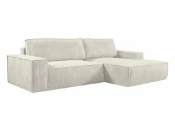 Online Vente-unique Sofá cama rinconera derecha de pana - AMELIA de Pascal Morabito Beige