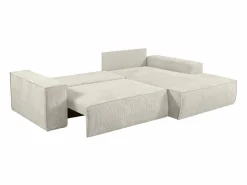 Online Vente-unique Sofá cama rinconera derecha de pana - AMELIA de Pascal Morabito Beige