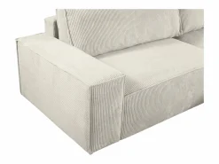 Online Vente-unique Sofá cama rinconera derecha de pana - AMELIA de Pascal Morabito Beige