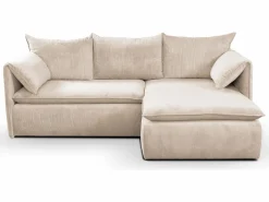 Vente-unique Sofá cama rinconera derecha de pana -TEODORA de Pascal Morabito