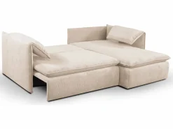 Vente-unique Sofá cama rinconera derecha de pana -TEODORA de Pascal Morabito