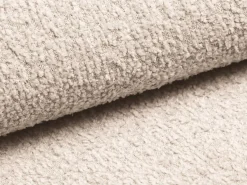 New Vente-unique Sofá cama rinconera en tela bouclé AMELIA de PASCAL MORABITO - Angle Gauche Beige