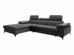 Clearance Sofá cama rinconera izquierda de terciopelo SAMARA Sofás Y Sillones