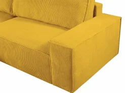 New Sofá cama rinconera izquierda de pana AMELIA Sofá Vintage
