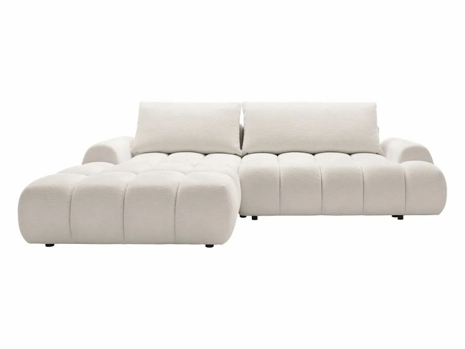 Vente-unique Sofá cama rinconera izquierda en chenilla FARNETA