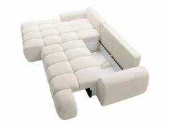 Vente-unique Sofá cama rinconera izquierda en chenilla FARNETA