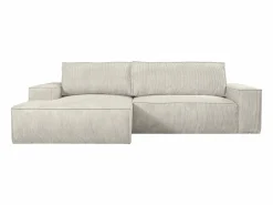 Vente-unique Sofá cama rinconera izquierda de pana - AMELIA de Pascal Morabito