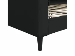 Discount vidaxl Sofá cama sin colchón tela 90x190 cm Negro