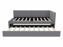 Sale Sofá cama tapizado en terciopelo 90x200cm + cama nido 90x190cm - Cama Nido