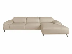 Angel Cerda Sofá chaise longue derecha piel gris taupe 6150