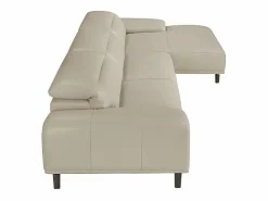 Angel Cerda Sofá chaise longue derecha piel gris taupe 6150