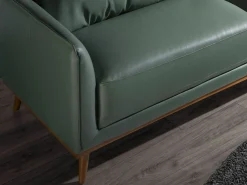 Angel Cerda Sofá chaise longue derecha piel 6199 Verde