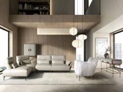 Online Sofá chaise longue izquierda piel arena 6214 Sofá De Piel
