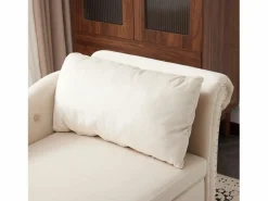 Merax Sofá chaise longue para salón - 144 x 62 x 69 cm - con almacenamiento + cojines + reposabrazos derecho - terciopelo -