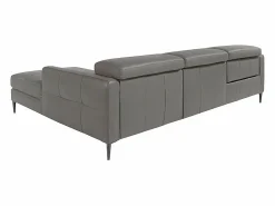 Angel Cerda Sofá chaise longue relax derecha piel gris oscuro 6126