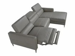 Angel Cerda Sofá chaise longue relax derecha piel gris oscuro 6126