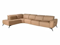 Clearance Sofá chaise longue relax modular izquierdo piel marrón 6281 Sofás Club