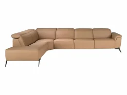 Clearance Sofá chaise longue relax modular izquierdo piel marrón 6281 Sofás Club