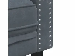 Discount Sofá Chesterfield 3 plazas con cojines terciopelo oscuro Todos Los Sofás|Sofá De Terciopelo