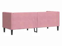 Clicnbuy Sofá Chesterfield 3 plazas con cojines terciopelo