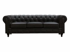 Habitat et jardin Sofá Chesterfield "Aliza" 3 plazas - Marron Marru00f3n