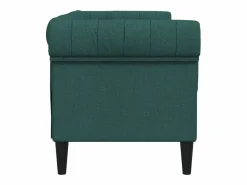 Best Sofá Chesterfield de 2 plazas tela oscuro Sofás Chesterfield